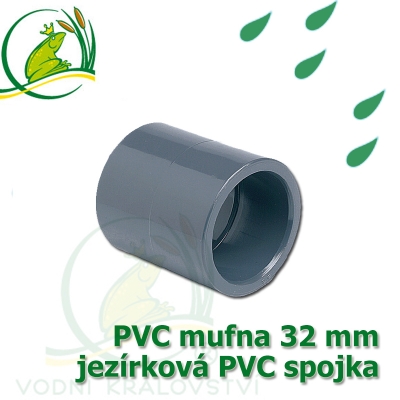 PVC mufna, jezírková 32 mm, lepení/lepení