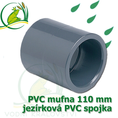 PVC mufna, jezírková spojka 11 mm, lepení/lepení