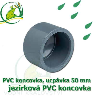 PVC koncovka 50 mm, jezírková zátka