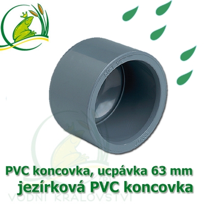 PVC koncovka 63 mm, jezírková zátka