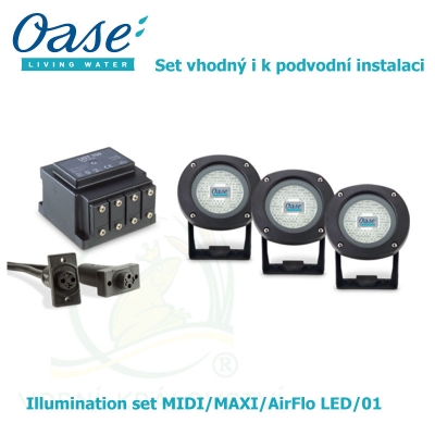 Illumination set MIDI/MAXI/AirFlo LED/01 - Osvětlení vhodné i k podvodní instalaci