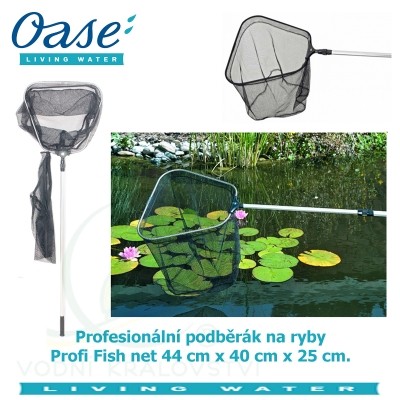 Profesionální podběrák na ryby lichoběžníkového tvaru - Profi Fish net 44x40x25