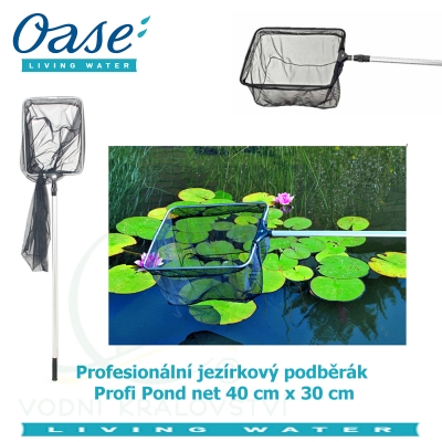 Profesionální jezírkový podběrák - Profi Pond net 40x30 