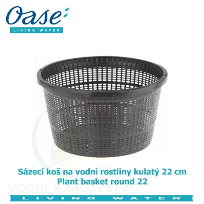 Koš na vodní rostliny kulatý 22cm - Plant basket round 22