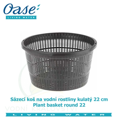 Koš na vodní rostliny kulatý 22cm - Plant basket round 22