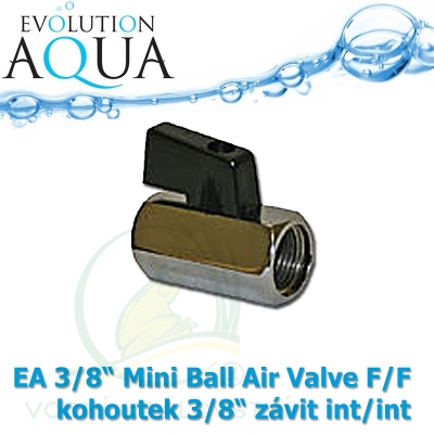 EA 3/8" Mini Ball Air Valve F/F kohoutek 3/8" závit  int/int