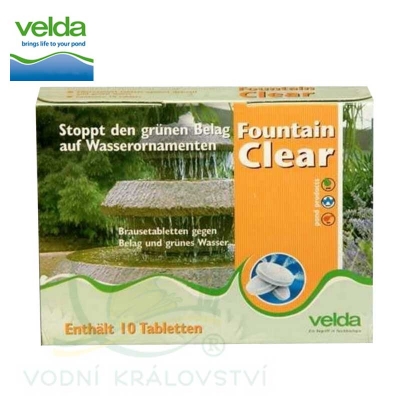 Fountain Clear 10 tablet - Přípravek proti zelenání vody ve fontánách a umělých nádržích