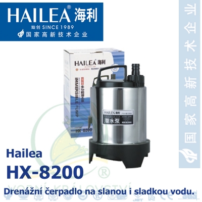 Drenážní čerpadlo Hailea HX-8200, 2500 litrů/hod, max. výtlak 3,2 m