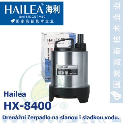 Drenážní čerpadlo Hailea HX-8400, 4500 litrů/hod, max. výtlak 4,2 m