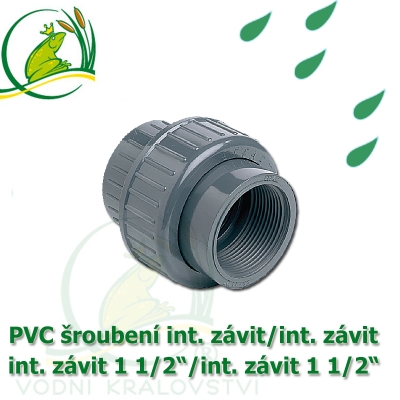 PVC profi šroubení rozpojitelné, oboustranně interní závit 1 1/2"