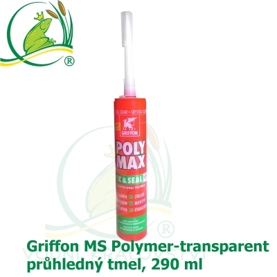 Griffon MS Polymer-transparent, průhledný tmel, 290 ml