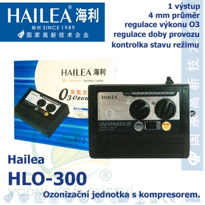 Ozonizační jednotka s kompresorem Hailea HLO-300, 30-300mg/h,