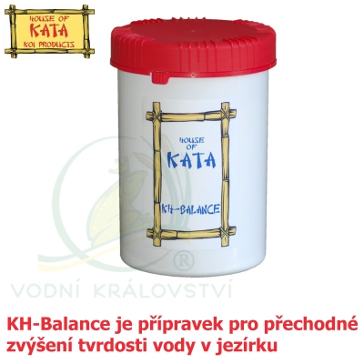 House of Kata KH-Balance, přípravek pro dočasné zvýšení tvrdosti vody v jezírku.