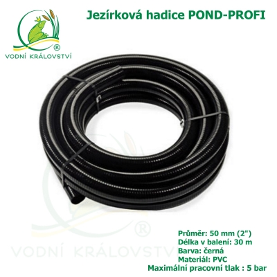 Hadice POND-PROFI 50 mm (2"), cena za 1 metr 159 Kč, při odběru celého balení 30 metrů