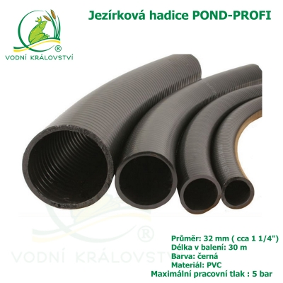 Jezírková hadice POND-PROFI 32 mm ( cca 1 1/4"), role 30 m