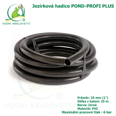 Hadice POND-PROFI PLUS 25 mm (1"), cena za 1 metr 85 Kč, při odběru celého balení 25 metrů