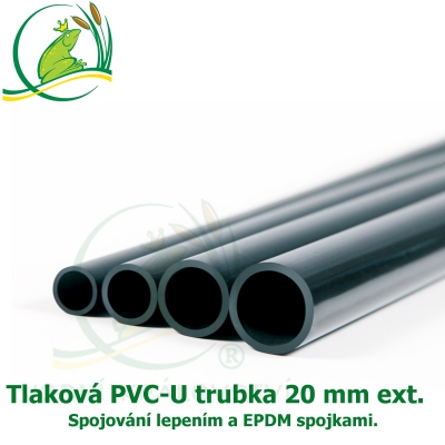 Tlaková PVC-U trubka 20mm ext. 