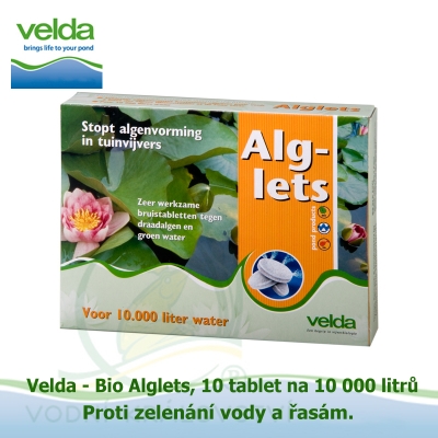 Bio Alglets, proti zelenání vody a řasám, 10 tablet na 10 000 litrů