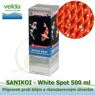 SaniKoi White Spot 500 ml, proti bílým a různobarevným útvarům