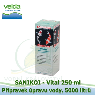 SaniKoi Vital 250 ml, úprava vody, na 5000 litrů