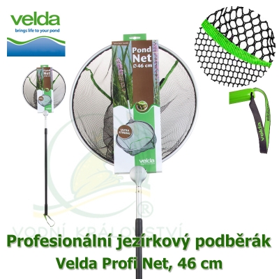 Profesionální jezírkový podběrák Velda Profi Net, kruhová síťka, 46 cm