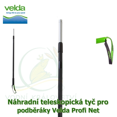 Náhradní teleskopická tyč k podběrákům Velda Profi Net, délka 180 cm