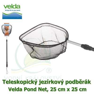 Jezírkový teleskopický podběrák Profi Net, 25 cm x 25 cm