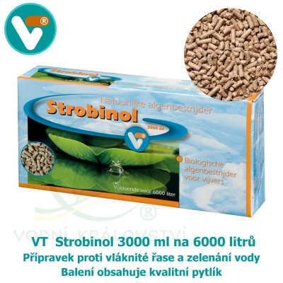 VT Strobinol 3000 ml na 6000 litrů, přípravek proti vláknité řase a zelenání vody