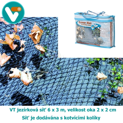 VT jezírková síť 6 x 3 m, velikost oka 20 x 20 mm