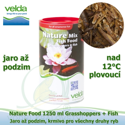 Nature Food 1250 ml Grasshoppers + Fish