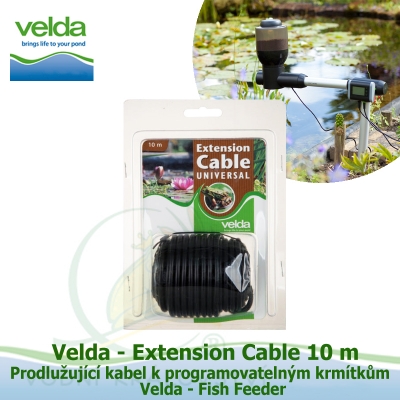 Prodlužující kabel k programovatelným krmítkům Velda Fish Feeder - Velda Extension Cable 10 m