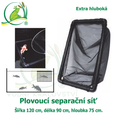 Plovoucí separační síť 120 x 90 x 75 (extra hluboká)