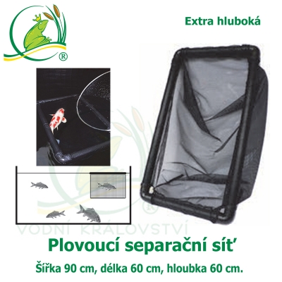 Plovoucí separační síť 90 x 60 x 60 (extra hluboká)