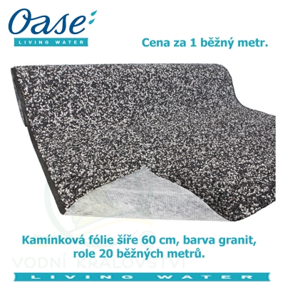 Kamínková fólie šíře 60 cm, barva granit, cena za 1 běžný metr