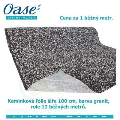 Kamínková fólie šíře 100 cm, barva granit, cena za 1 běžný metr