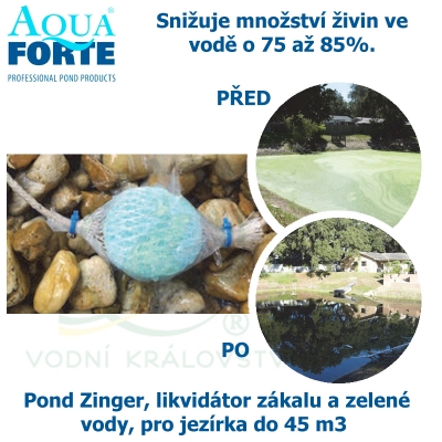 Pond Zinger, likvidátor zákalu a zelené vody, pro jezírka do 45 m3