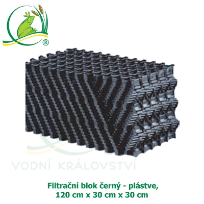 Filtrační blok černý - plástve 120x30x30 