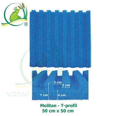 Molitan - T-profil, 50x50 cm