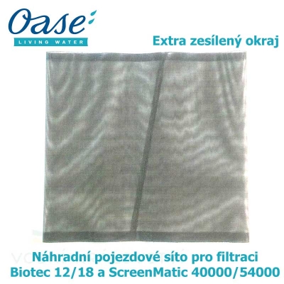 Náhradní pojezdové síto pro filtraci Biotec 12/18 a ScreenMatic 40000/54000