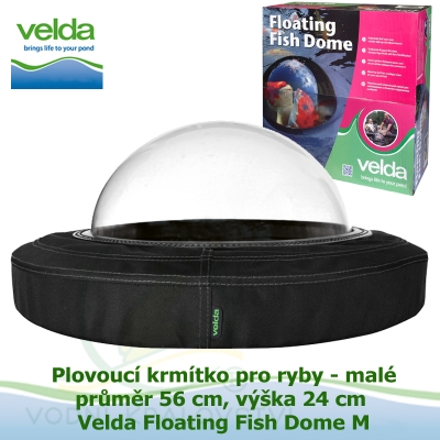 Plovoucí krmítko pro ryby, malé, průměr 56cm, výška 24cm - Velda Floating Fish Dome M