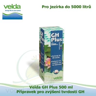 Velda GH Plus 500 ml - Přípravek pro zvýšení tvrdosti GH  pro jezírka do 5000 litrů