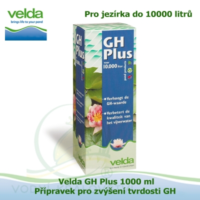 Velda GH Plus 1000 ml - Přípravek pro zvýšení tvrdosti GH pro jezírka do 10000 litrů