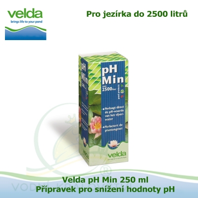 Velda pH Min 250 ml - Přípravek pro snížení hodnoty pH pro jezírka do 2500 litrů