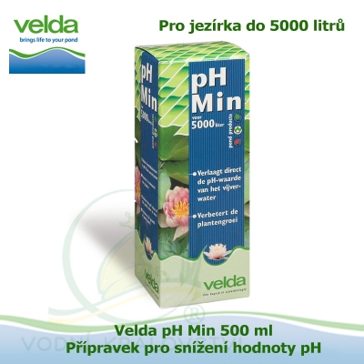 Velda pH Min 500 ml - Přípravek pro snížení hodnoty pH pro jezírka do 5000 litrů
