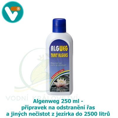 Algenweg 250 ml - přípravek na odstranění řas a jiných nečistot z jezírka do 2500 litrů