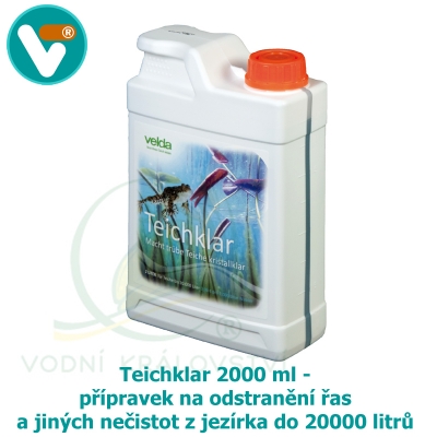 Teichklar 2000 ml - přípravek na odstranění řas a jiných nečistot z jezírka do 20000 litrů