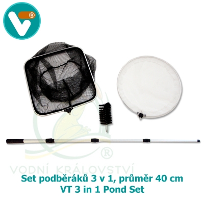 Set podběráků 3 v 1, průměr 40 cm - VT 3 in 1 Pond Set