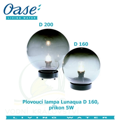 Plovoucí lampa Lunaqua 160, příkon 5W 