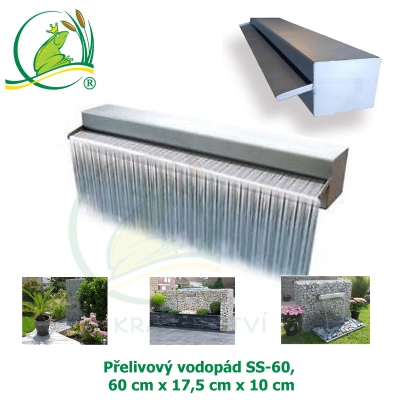 Přelivový vodopád SS-60, 60x17,5x10cm