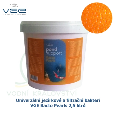 Univerzální jezírkové a filtrační bakterie - VGE Bacto Pearls 2,5 litrů